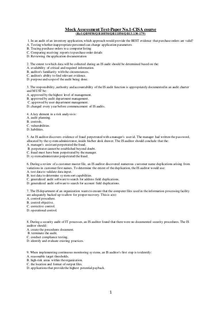 CISA Zertifizierung