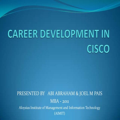 Cisco - career development