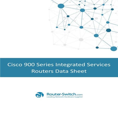 Cisco 900 Series Integrated Services Routers Datasheet