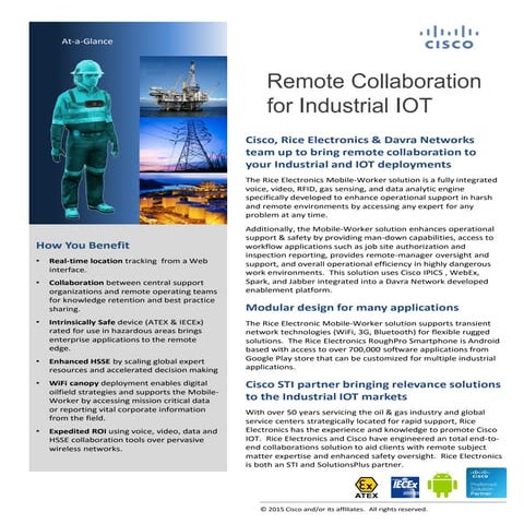 Davra IOT Solution -- Oil & Gas Remote Collaboration 