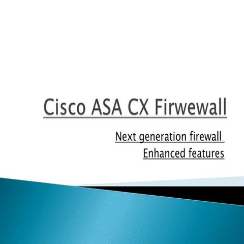 Cisco asa cx firwewall