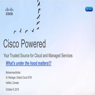 Cisco Powered: Your Trusted Source for Cloud and Managed Services