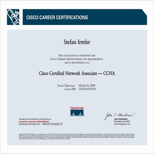 CCNA, Cisco