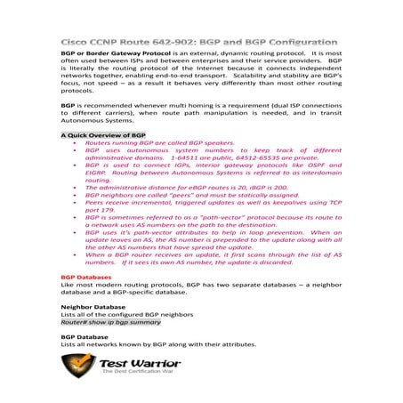 Cisco ccnp 642-902 practice tests for quick preparation