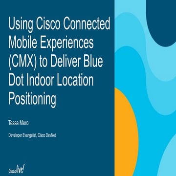 Cisco CMX Location Services