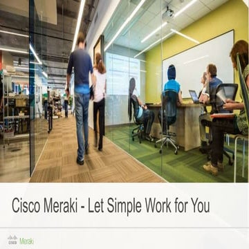 Cisco Connect Halifax 2018   Cisco Meraki -let simple work for you