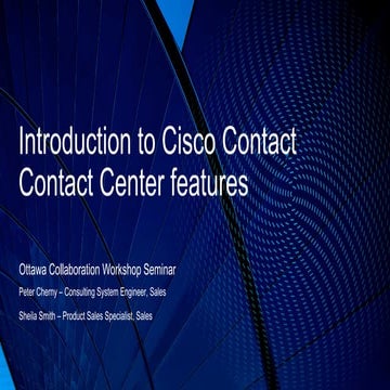 Cisco contact center