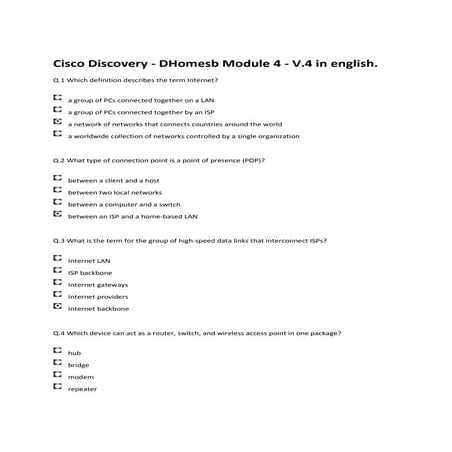 Cisco discovery   d homesb module 4 - v.4 in english.