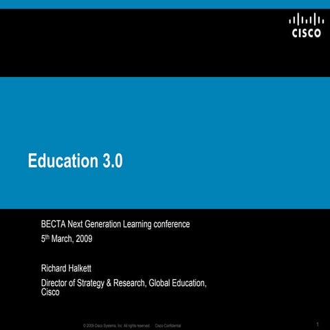 Cisco Global Education Richard Halkett