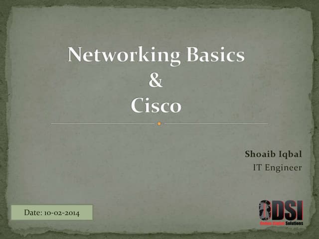 Networking Basics and Cisco