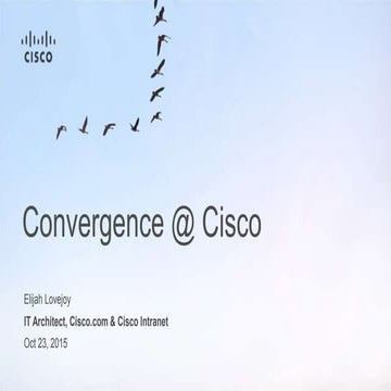 Cisco intranet deep dive case study webinar presentation Jan 2016