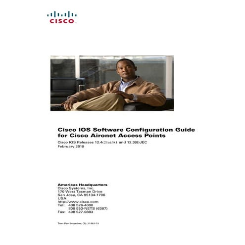 Cisco ios software configuration guide for cisco aironet access points cisco ...