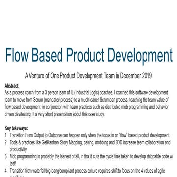 ANI | Flow Based Development- A Venture of the 5G Development Team | Ravindra...