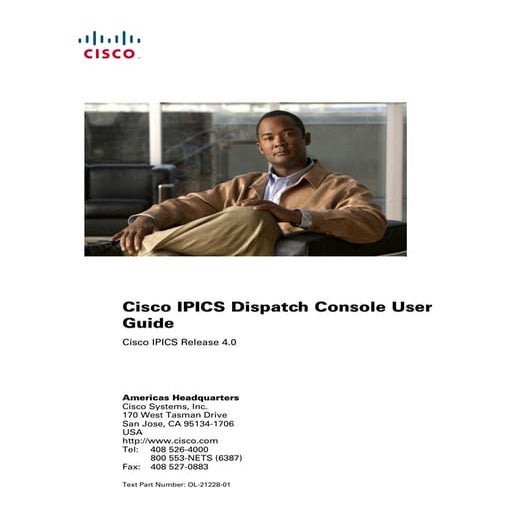 Cisco ipics dispatch console user