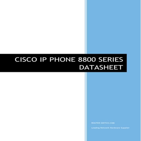 Cisco ip phone 8800 series datasheet