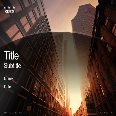 Cisco Industry template - 4x3 dark | PPSX