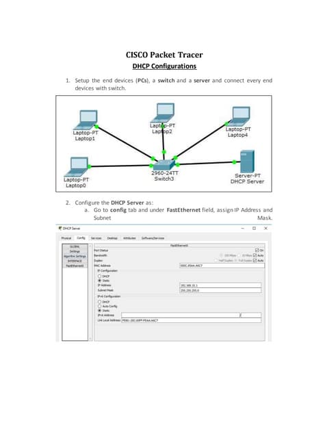 Email server configuration on cisco packet tracer | PDF