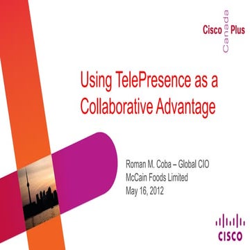 Using TelePresence as a Collaborative Advantage