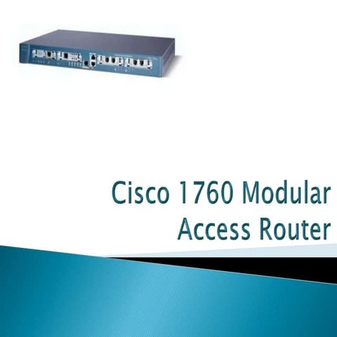 Cisco Router 1760 | PPTX