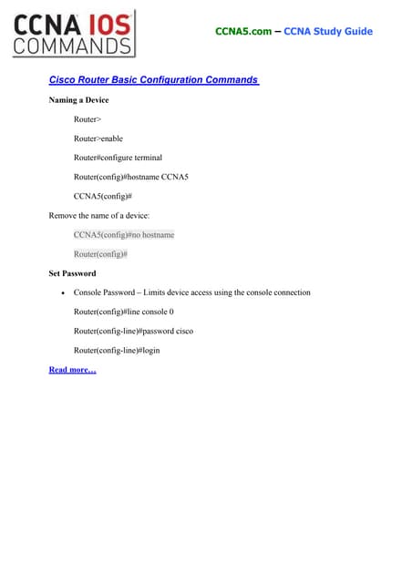 Stunning Cisco Router Configuration Basics image