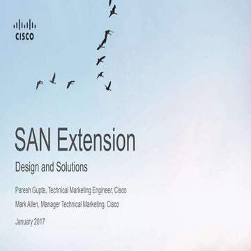 SAN Extension Design and Solutions