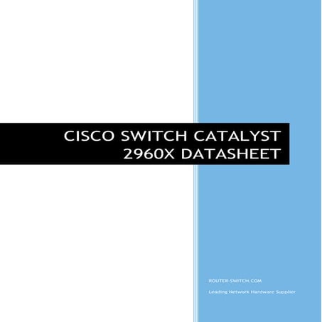 Cisco switch catalyst 2960 x datasheet