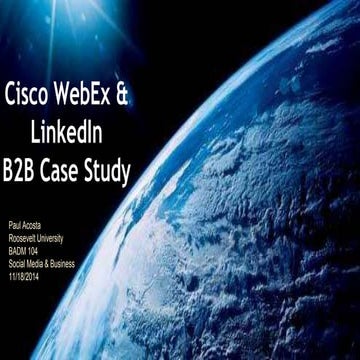 CiscoWebEx Case Study
