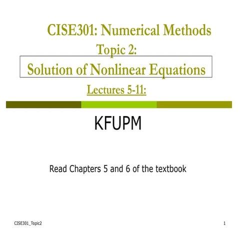 numerical analysis    CISE301-Topic2.ppt