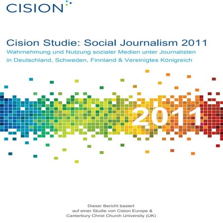 Cision studie   social journalism in europa 2011
