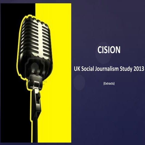 2013 Study on Social Journalism in the UK