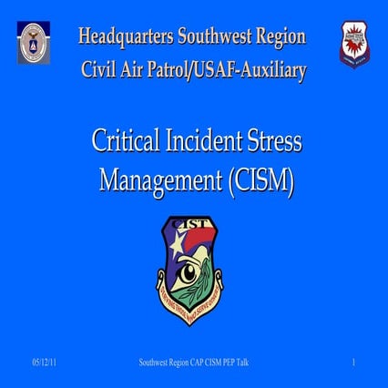 Critical Incident Stress Debriefing (CISD) | PPT