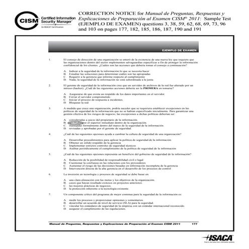 Cism qae-spanish-correction-sample-exam | PDF