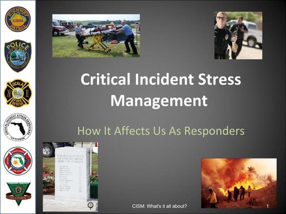 Critical Incident Stress Management | PPTX | First Aid | Injuries