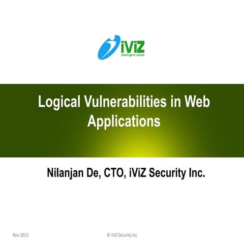 Anatomy of business logic vulnerabilities | PPTX