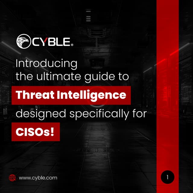 CISO's Ultimate guide to Threat Intelligence | PDF