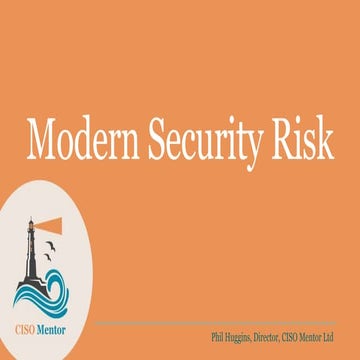 Modern Security Risk