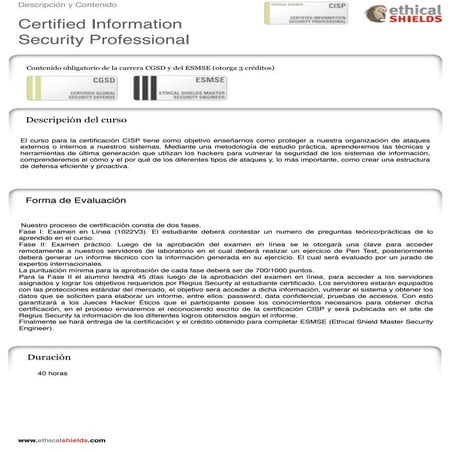 Certified Information Security Professional (CISP)