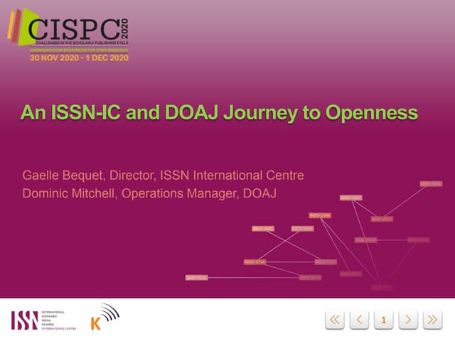 An ISSN-IC and DOAJ Journey to Openness
