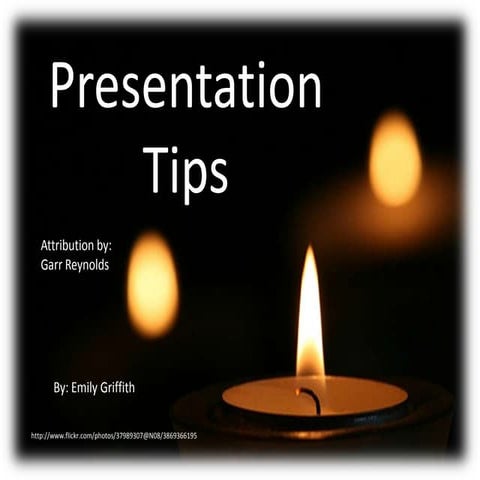 Garr Reynolds' Top Ten Presentation Tips