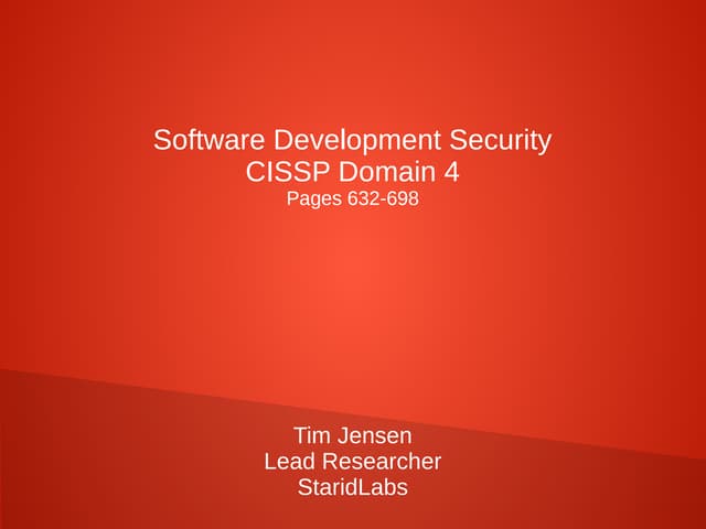 CISSP Week 13