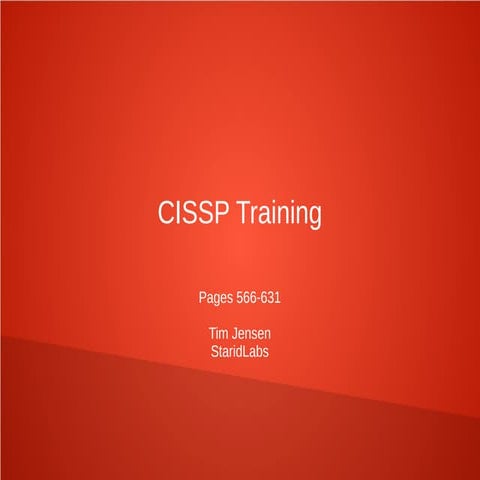 CISSP Week 12
