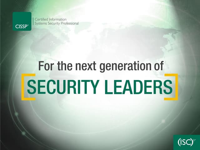 CISSP Preview - For the next generation of Security Leaders