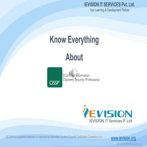 Cissp training program 