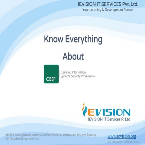 Cissp Training |IEVISION 
