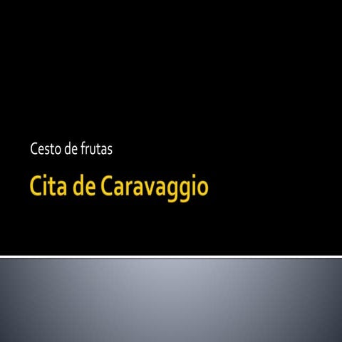 Cita de caravaggio