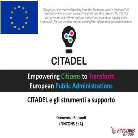 CITADEL e gli strumenti a supporto