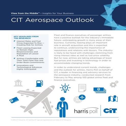 CIT Aerospace Outlook Report
