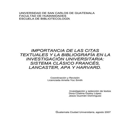 Citas bibliográficas