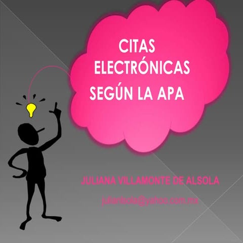 Citas ElectróNicas Segun  la APA