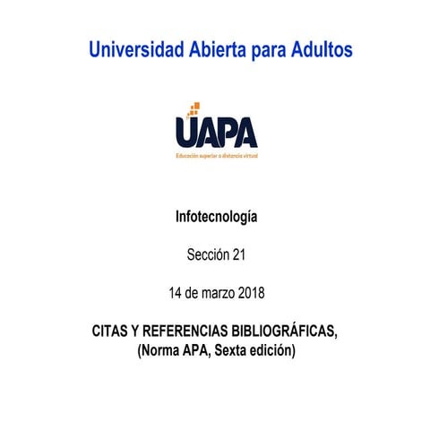 Citas y referencias bibliograficas, norma apa